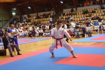 Tadej Dajčman med izvajanjem kate title=