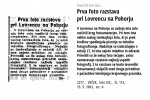 Članek iz Večera izpred 50 let, ki omenja prvo foto razstavo title=