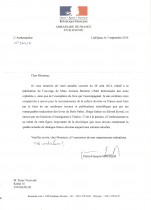 Zahvala francoskega veleposlanika v Sloveniji, original title=