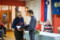 Bronasti častni znak Planinske zveze sta prejela Franček Vedenik in Anton Rihtar title=