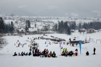 Pogled s Preseka na tekmovalno progo in Lovrenc title=