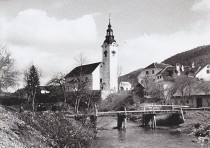 Nevlje v času najdbe mamuta. Cerkev sv. Jurija in stara struga Nevljice title=