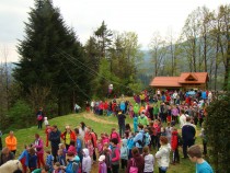 Gneča pri konjih in reševalni žičnici title=